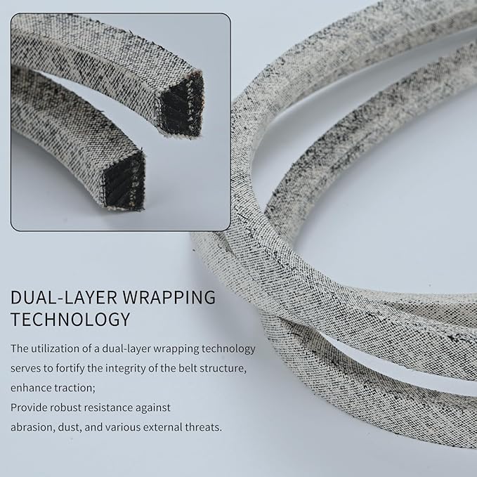 1/2 x 119'' Mower Drive Belt Replace John Deere M154294, Durable Kevlar Deck Belt for Z225 Z235 42 Inch EZtrak Zero Turn Mowers (M154294)