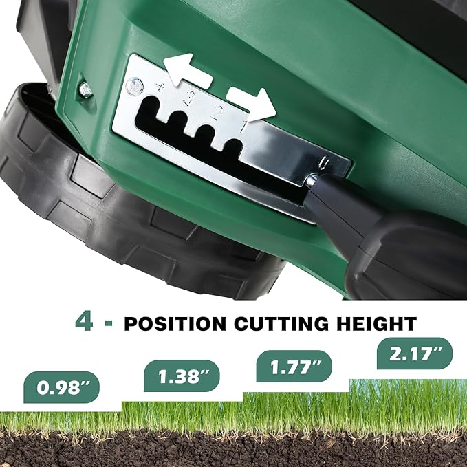 16-Inch Dethatcher Garden Scarifier Electric Powered,15-Amp 4-Position Depth Adjustment,2 in 1 Walk Behind Thatch Removing Quick-Fold Machine with 58 QT Removable Collection Bag for Lawn