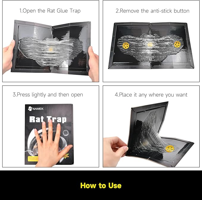 12-Pack Extra Wide Rat Traps, Heavy Duty Glue Traps for Mice & Rats - Eco-Friendly Indoor Pest Control, Tunnel Design Rat Trap with Super Sticky Adhesive (Mouse Killer, Safe for Kids & Pets)