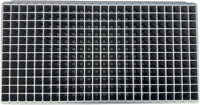 288 Cell Seedling Plastic Nursery Trays, 10 Pack, Thick Durable Germination Plug Trays, 2880 Cells Reusable Plant Propagation