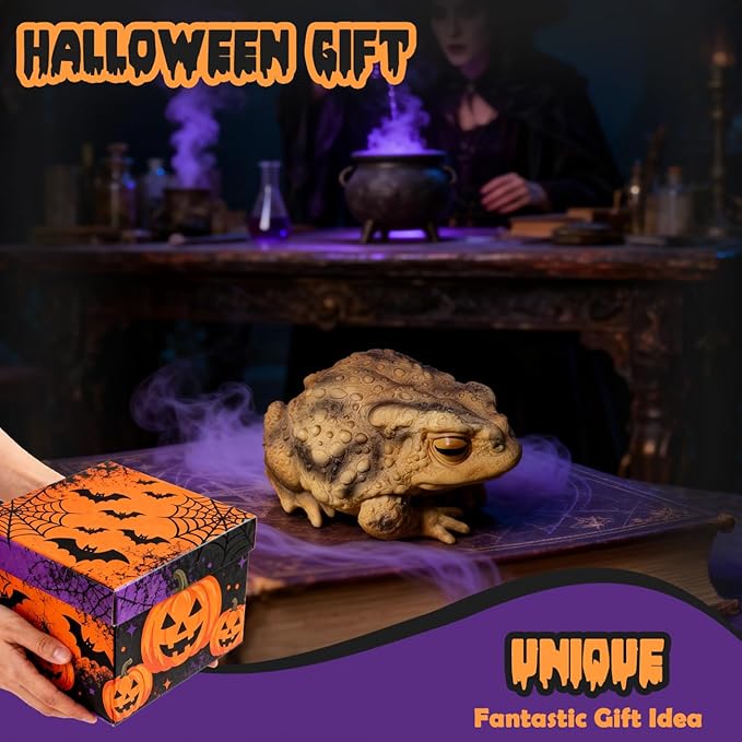 Sunthus Frog Toad Sculptures Garden Statues Yard Art Resin Decorations Outdoor Garden Decor