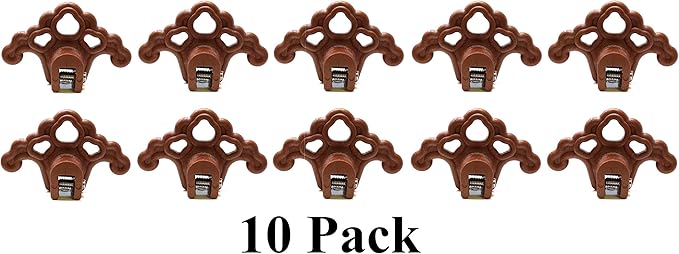 JSP Manufacturing Plastic Roof Ice Guard Snow Guard Snow Stops for Standing Seam Metal Roofing - Multi-Color/Multi-Pack Listing (10, Bronze)