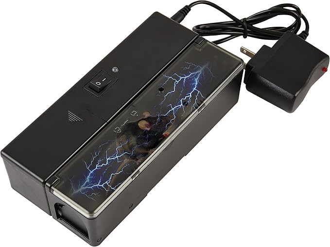 Electric Mouse Trap, Smart Escape-Proof Design Mole Traps, Battery Powered with Alert Light (Only by Batteries)