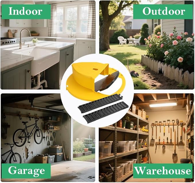 Mouse Trap Bucket Flip Lid Indoor Outdoor,Humane,Auto Reset 5 Gallon Bucket Compatible