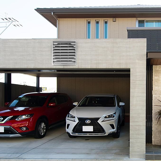 36 Inch Galvanized Shutter Exhaust Louver Vent, Automatic Gravity Shutter Louver Vent for Home Attics, Workshops, Barn, Greenhouse (Motor&Blades are not Included)