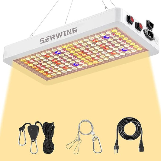 B2000 LED Grow Light Full Spectrum,2024 Upgraded Dual Chip LED Full Spectrum Plant, Grow Light with Veg & Bloom Switch for Hydroponic Indoor Plants Veg and Flower Growing