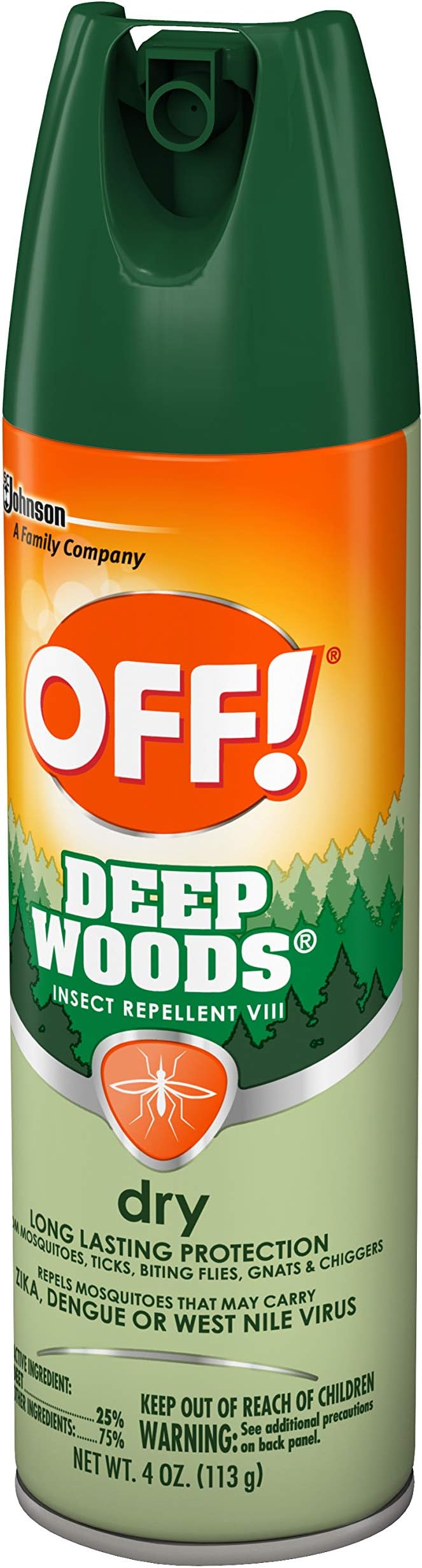 Off! Deep Woods Dry Insect Repellent VIII 4 oz (5 of Pack)