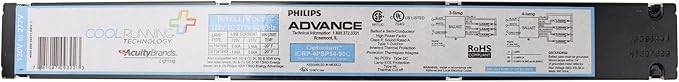 Advance ICRP-4PSP54-90C Elec. Fluorescent Ballast, 4 Lamp, 54W T5HO 120/277V