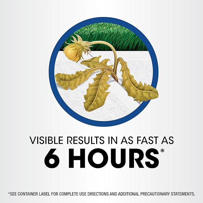 Roundup Weed & Grass Killer₄ Concentrate, Use in and Around Flower Beds, Walkways and Other Areas of Your Yard, 1 gal.