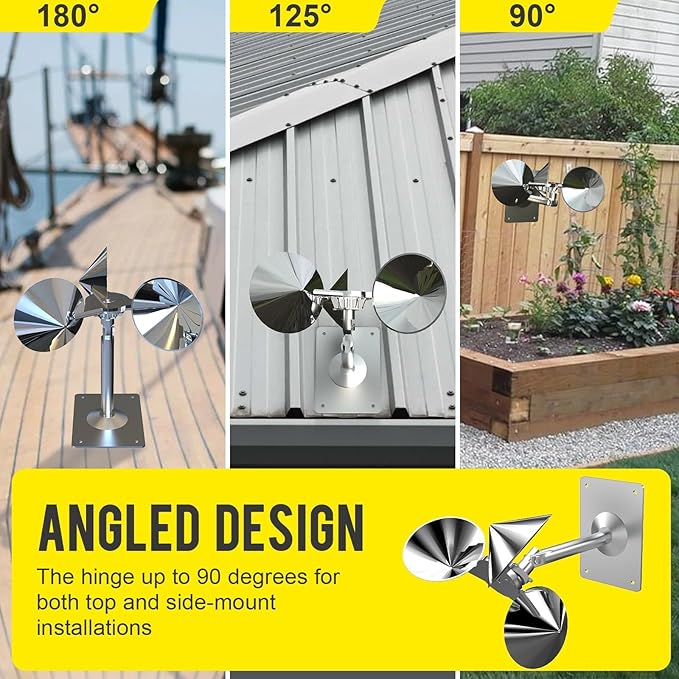 Bird Reflectors to Keep Birds Away, Scare Devices- Bird Spinners to Keep Pigeons Sparrows, and Woodpeckers Away for Outside (2PC)