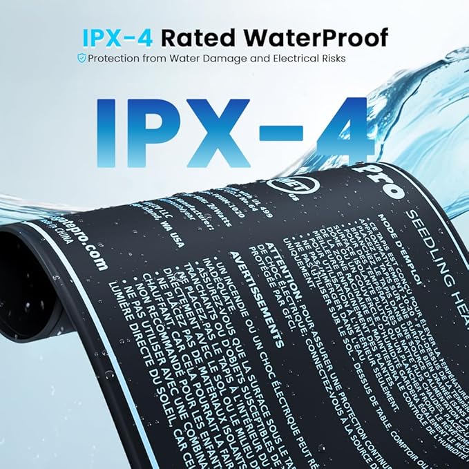 Seedling Heating Mat | Fits (1) Standard 1020 Tray | Germination Grow Heat Pad for Seed & Starter Plants Soil Warmer for Indoor Home Gardening (10x20 Single)