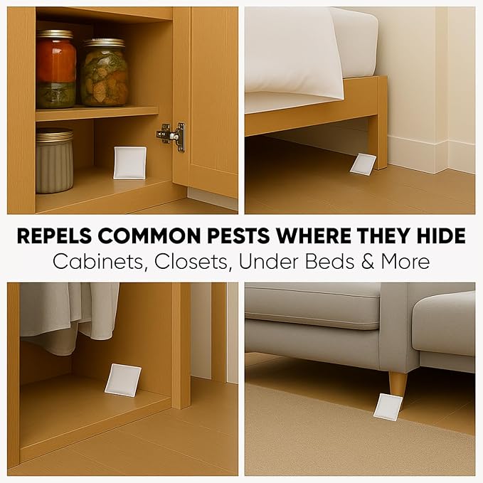 Eco Defense Pest Control Pouches - All Natural - Repels Rodents, Silverfish, Spiders, Roaches, Ants, Squirrels, & Other Pests