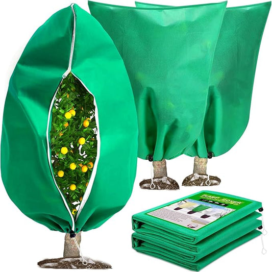 DQS 2 Pack Plant Covers Freeze Protection, 31.4" x47.2" Winter Frost Protection Blankets Frost Cloth,Suitable for Outdoor Winter Frost, Cold Weather, shrubs, Trees, Jackets, and coverings