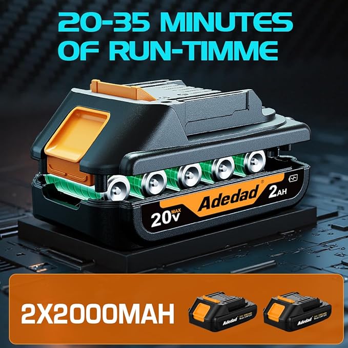 20V Cordless Leaf Blower, 150MPH Handheld Blower with 2 Batteries & Charger, Variable Speed Small Electric Leaf Blowers for Yard, Lawn Care, Garden, Patio, and Driveway Cleaning