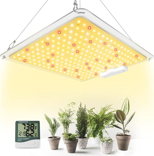 Grow Lights for Indoor Plants Full Spectrum, 234pcs LEDs 3x3 Ft Coverage, Dimmable Plant Grow Lamps for Veg Bloom Seedlings with Temperature Hygrometer