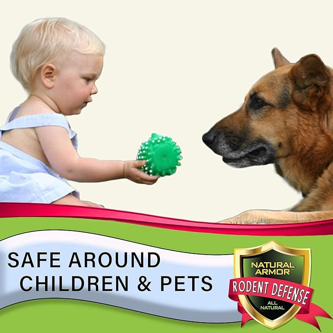 Natural Armor Peppermint Repellent for Mice/Mouse, Rats & Rodents. Natural Spray for Indoor & Outdoor Use Rodent Shield - 128 Fl Oz Gallon Refill, Case of 4