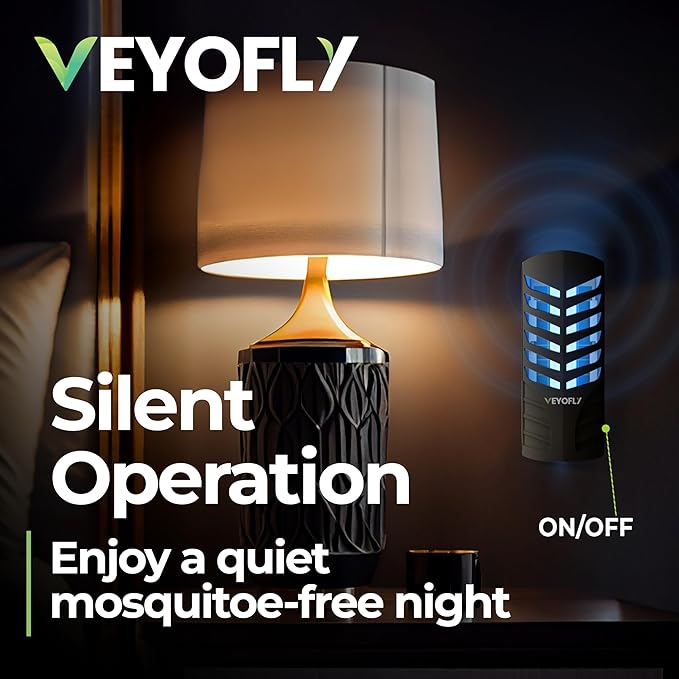 VEYOFLY Fruit Fly Traps for Indoors, Fly Trap Indoor, (2 Device + 6 Refills) Fly Catcher Indoor, Gnat Traps for House Indoor, Fly Trap, Plug in Light Flying Insect Trap, Bug Killer