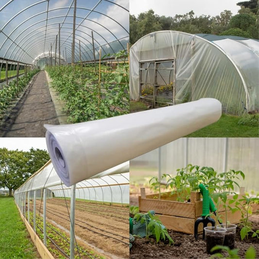 Farm Plastic Supply 4 Year Clear 6 mil Greenhouse Plastic Sheeting - Clear Sheeting, Polyethylene Film, Transparent Plastic Film for Greenhouse (42' x 80')