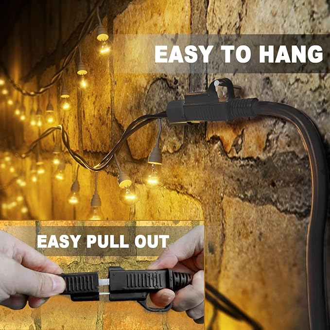 HUANCHAIN 10 ft (2pack) Indoor Outdoor Black Extension Cord Waterproof, 16/3 Gauge Flexible Cold-Resistant Appliance Cord Outside, 13A 1625W 16AWG SJTW, 3 Prong Heavy Duty Electric Cable, ETL