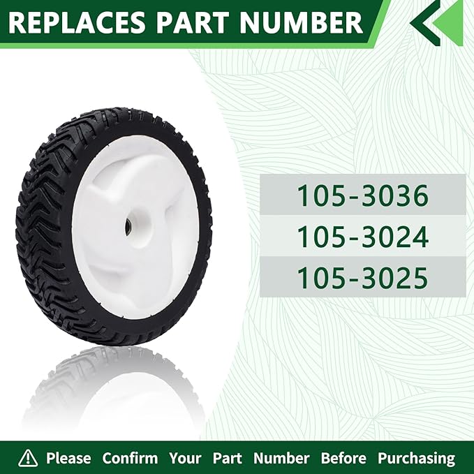 2 Pack 8"X2" Wheel Gear Assembly Rear Wheel Drive Recycler Mower fits models 105-3036