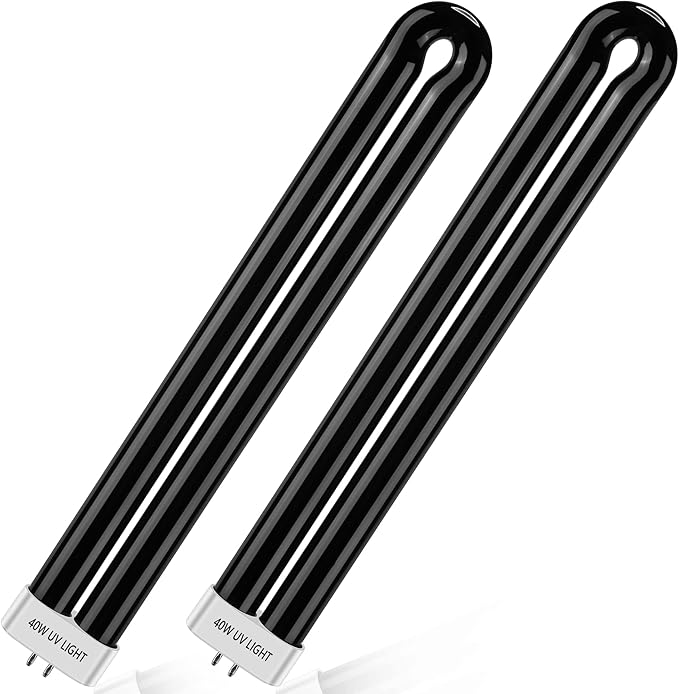 Bug Zapper Replacement Bulbs, 40w Black Light Bulb Compatible with Black Flag Bug Zapper Model BZ-40DX, BZ-40MAX, and BZ-40BLK (2)