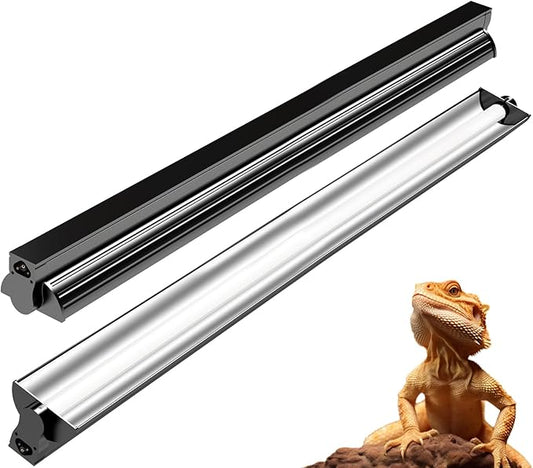 39W T5 10.0 UVB Reptile Light Fixture – 34” Linear UVA/UVB Lamp with High Output for Bearded Dragons, Tortoises & Lizards, Perfect for Desert & Tropical Terrariums