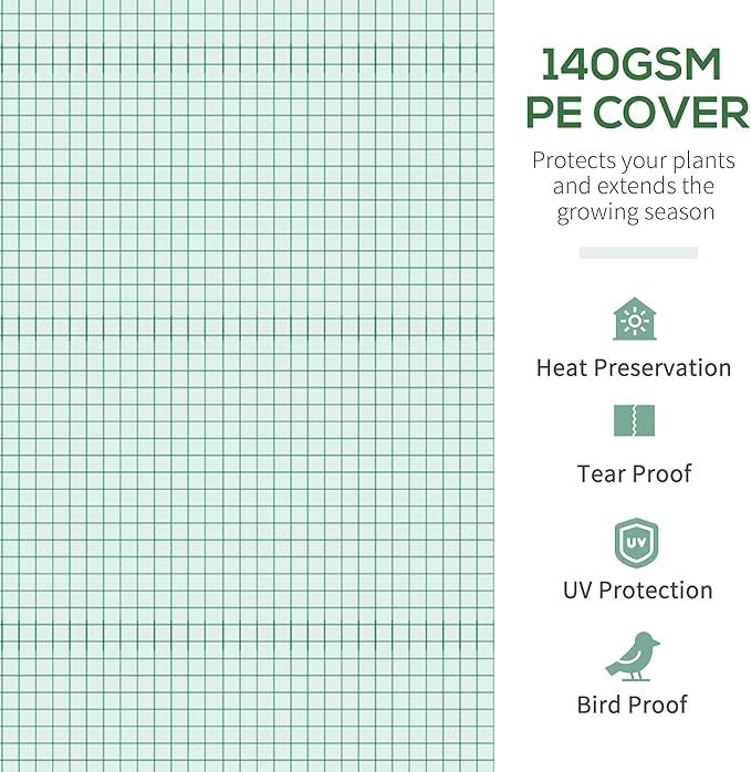 Outsunny 11.5' x 10' x 6.5' Walk-in Tunnel Greenhouse, Green House with Zippered Mesh Door, 7 Mesh Windows & Roll-up Sidewalls, Upgraded Gardening Plant Hot House with Galvanized Steel Hoops, Green
