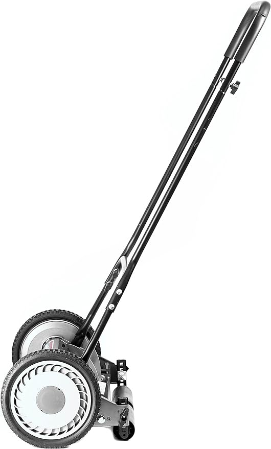 Great States 815-18 18-Inch 5-Blade Push Reel Lawn Mower, 18-Inch, 5-Blade, Grey