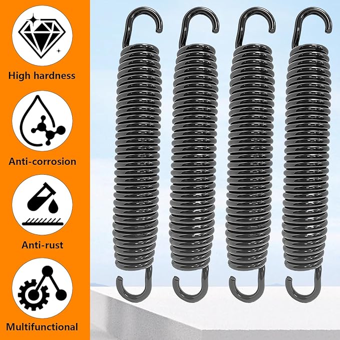 4 Packs Snow Plow Trip Springs Replacement for Western C, ST Diamond Meyer BOSS Fisher Blizzard Plow Blade OEM Replaces 1302010 M07017