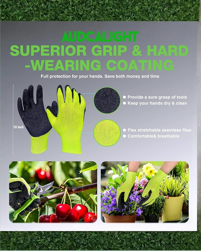 4-Pack Bypass Pruning Shears, Titanium Steel Blade,With Gardening Gloves,Shears Stainless, Ergonomic Hand Pruning Shears for Trees, Plants (Shears Gardening Tool Kit)