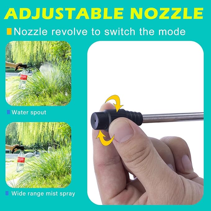 electric sprayer, watering can，garden sprayer you may never have seen, Cola bottle for direct use, USB fast charging with adjustable spout for gardening, Yard, Cleaning