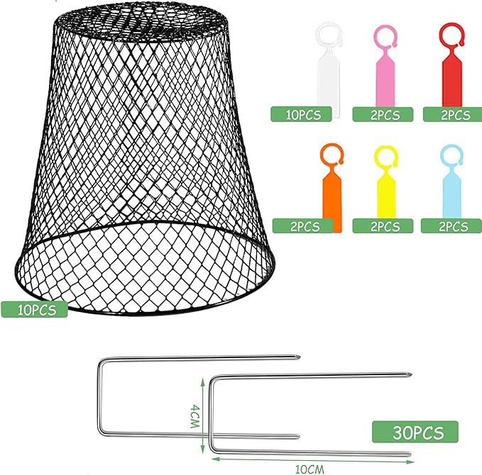 Garden Cloches for Plants, Sapbontchi Chicken Wire Plant Covers Plant Protectors from Animals Plant Protector Metal Plant Cages to Keep Rabbits Out Bunnies Chicken Squirrels Bird Out