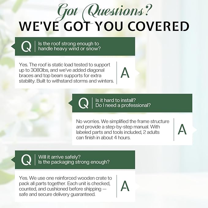 Jocisland 12x24x9.5 FT Cedar Wood Hardtop Carport with Steel Roof, Waterproof Outdoor Gazebo Pavilion, Heavy-Duty Snow & Wind Resistant Canopy for Patio, Driveway, Garden