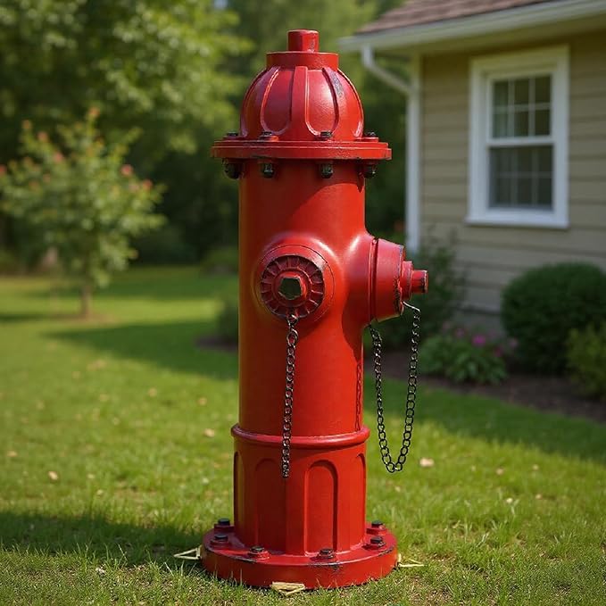 Fire Hydrant for Dogs to Pee On, Dog Fire Hydrant Pee Post Outdoor Statue for Yard Lawn Decor, Fake Fire Hydrant for Porch Garden Decorative, 13.5" H × 5.9" L × 5.1" W (Modern)