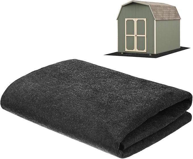 Outdoor Storage Shed Mat, 4x5 FT Waterproof Small Shed Flooring Mat for Patio Furniture Floor Protecting from Wear/Liquid/Dust/Oil, Non-Slip Carport Pad [Grey]