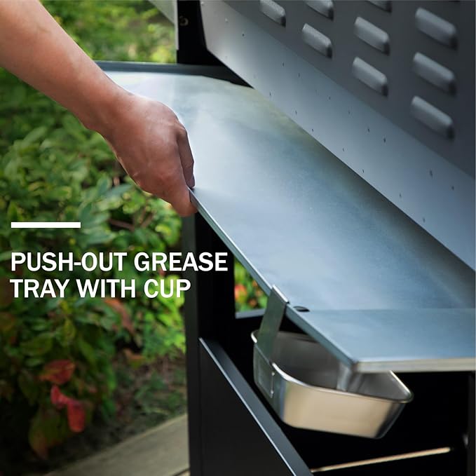 Sophia & William 6-Burner Propane Gas BBQ Grill with Side Burner & Porcelain-Enameled Cast Iron Grates, Stainless Steel Barbecue Grills Outdoor Cooking for Outside, 665 SQ.IN. Cooking Area, 65,800BTU