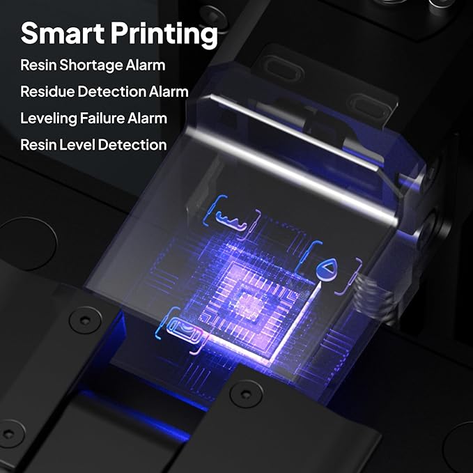 ELEGOO Saturn 4 Ultra 16K Resin 3D Printer with 10" 16K Mono LCD and Flip-up Lid, Smart Tank Heating at 30 °C, 150mm/h High Speed Printing, Large Printing Size of 8.33x4.66x8.66 Inches