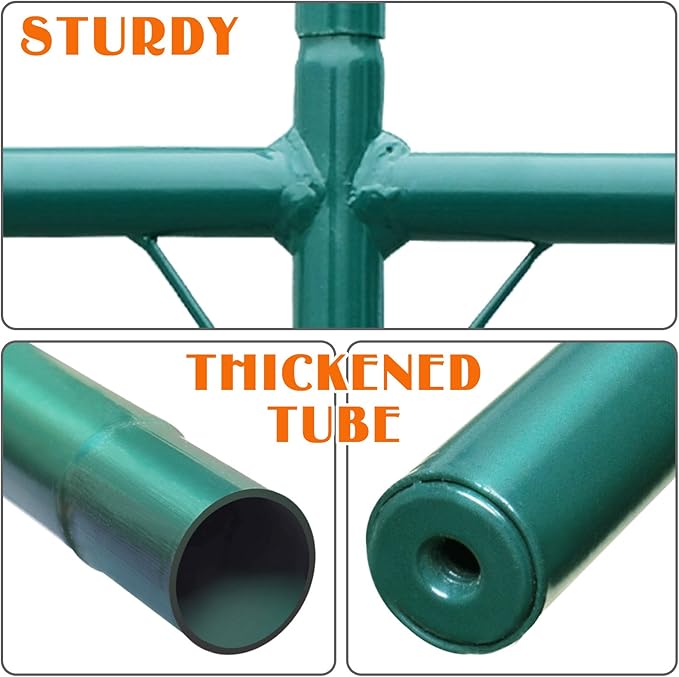 Strong Camel Greenhouse Replacement Frame for Larger Hot Garden House, Support Arch Frame Climbing Plants/Flowers/Vegetables (20x10x7 FT)