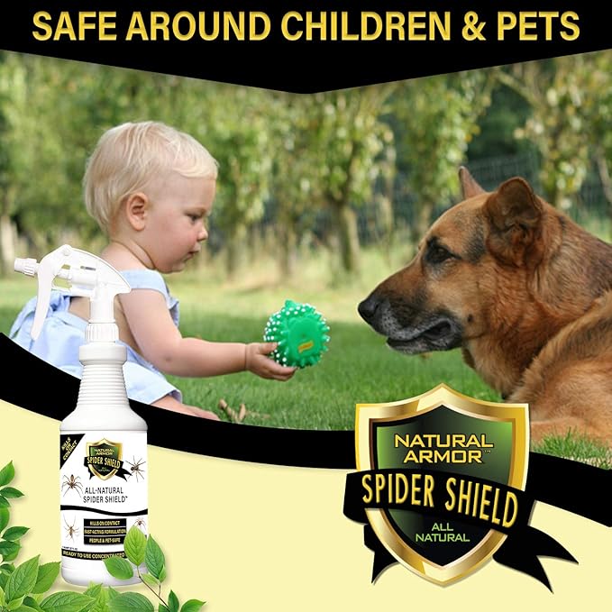 Spider Killer & Repellent Spray - Powerful Peppermint Formulation Kills & Repels All Types of Spiders and Works Better Than Ultrasonic Gimmicks - 128 fl oz Gallon Ready to Use