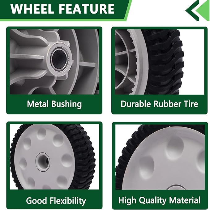 2 Pack 8" X2-1/8" Front Drive Wheel Replaces MTD 734-04018C 734-04018A 734-04018B 12AV569Q597