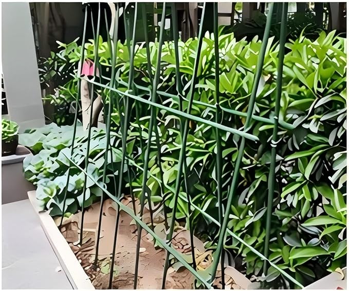 Steel Plant Stakes 4 Feet, Garden Plant Stakes 48 Inch,25 Pack Tomato Stakes for Growing Climbing Plants, Potted Plants, Tomatoes, Trees, Cucumber, Beans, Fences Poles