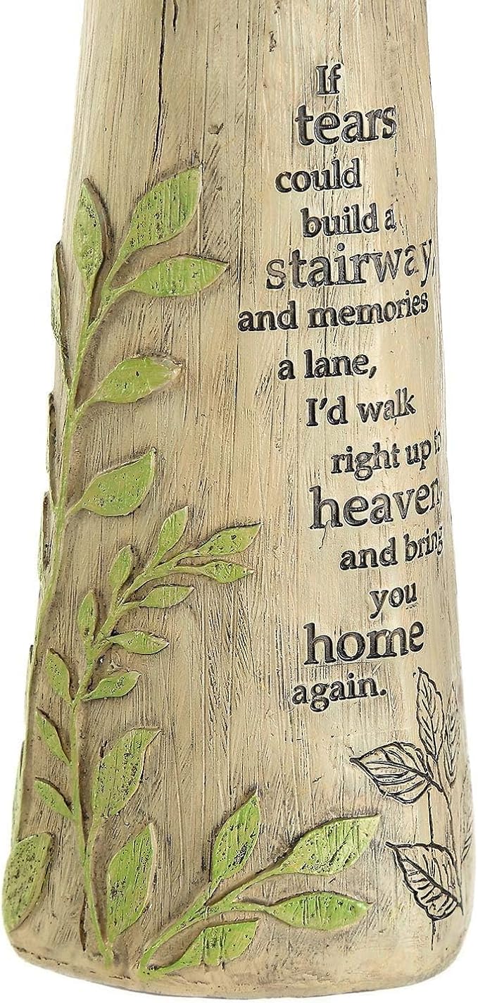 Garden Resin Angel Statue Standing Praying, Patio and Lawn Decoration Outdoor Waterproof Sculpture Ornament for Angel Memorial Gifts Home Decoration, 13" H