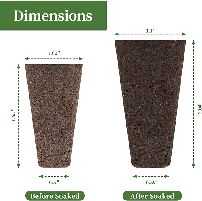 Grow Sponges, Seed Starter Pods Root Growth Sponges Eco-Friendly PH Balanced Square Sponges Replacement Compatible with QYO, LYKO, iDOO IG201Hydroponic Growing System, 50 Pack