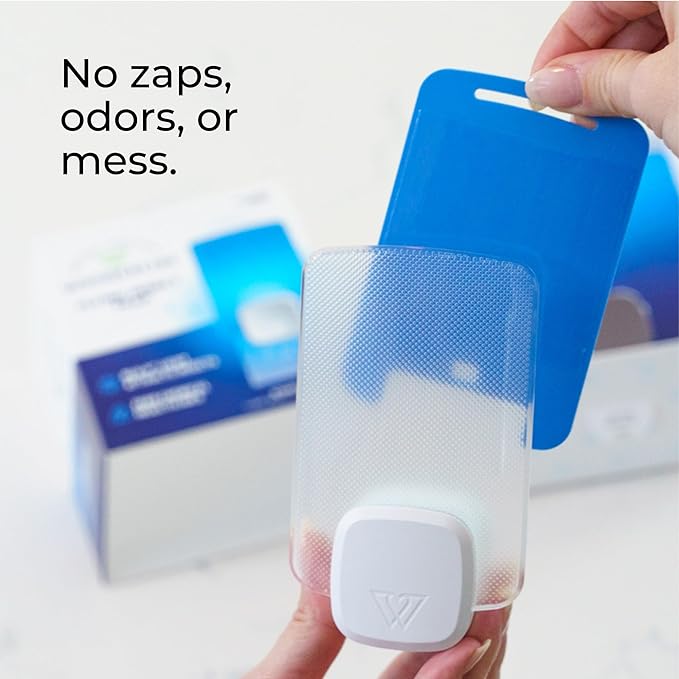 Wondercide - Flying Insect and Fly Trap - Indoor Bug Catcher for Fruit and House Flies, Gnats, Moths, and Mosquitoes - Starter Kit for Home and Kitchen - 2 Plug-in Lights and 2 Cartridges