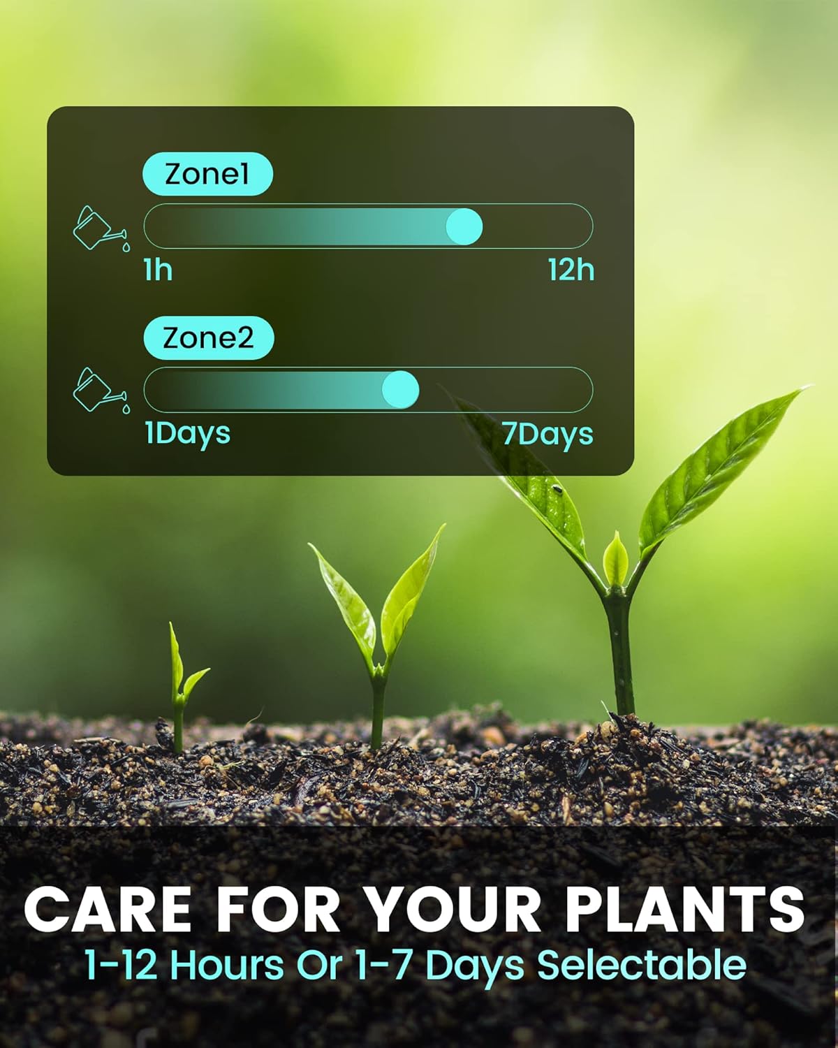 RAINPOINT Sprinkler Timer 2 Outlet, Water Timer for Garden Hose, Drip Irrigation Timer for Yard Outdoor Watering, Rain Delay/Manual/Automatic System Controller Brass Inlet, V2