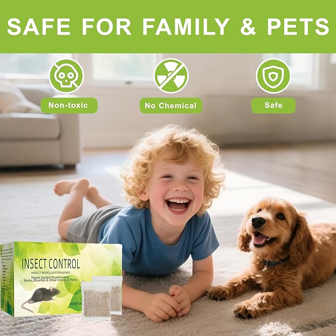 Mouse Repellent Pouches, 12 Pack Rodent Repellent, Natural Peppermint Oil Squirrel, Rat & Mole Deterrent for Indoor/Outdoor Use, Effective for Home, Car, RV, Garage, Garden, Basement