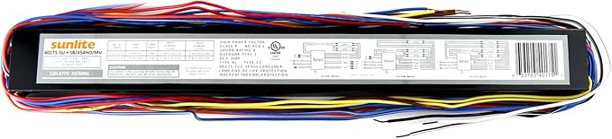 Sunlite 40175-SU SB454HOMV 4 Lamp F54 T5 High Output Linear Fluorescent Ballast, Multi volt
