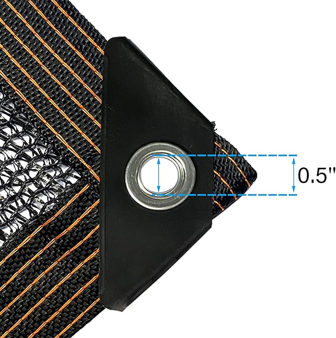 winemana 40% Black Shade Cloth, 3.3 x 6.6 FT Durable Mesh Tarp with Grommets, Resistant Garden Sun Shade Netting, Shading Antifreezing for Pergola, Greenhouse, Plants Growing, Chicken Coop