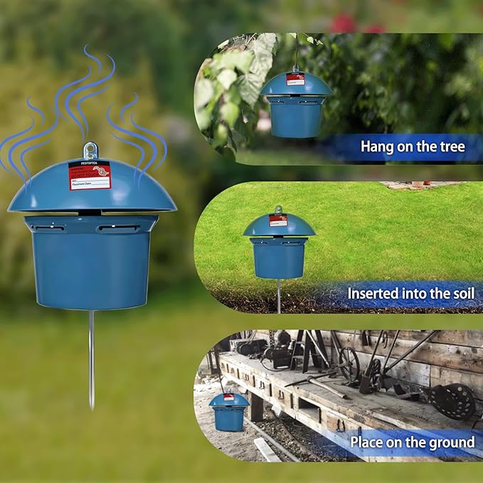 6 Pack Snake Repellent Container Refillable Snake Bait Container for Outdoor, Weather-Resistant Design for Lawn, Garden, Yard - No Bait Included