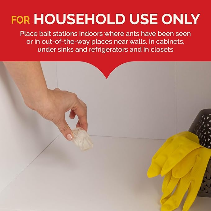 Hot Shot Ultra Liquid Ant Bait, Kills the Queen & Colony, Pack of 6